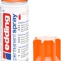 Neonorange, matte Edding Permanent Spraydose (200ml) mit Deckel. Buntlack-Spray für Innen & Außen.