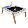 Axi Sand- und Wassertisch Linda, braun/weiß, mit Spielküche und Zubehör.
