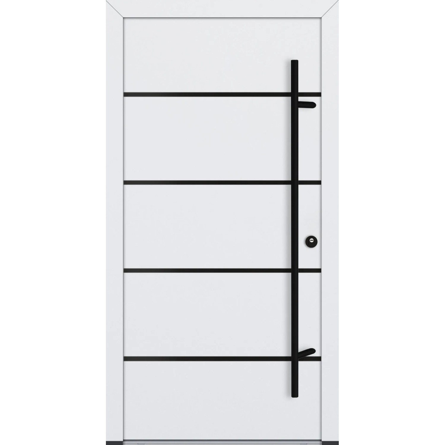 FM Türen AS68 Modell 22 1000 x 2000 Weiß Rechts Innen Beschläge Set 01