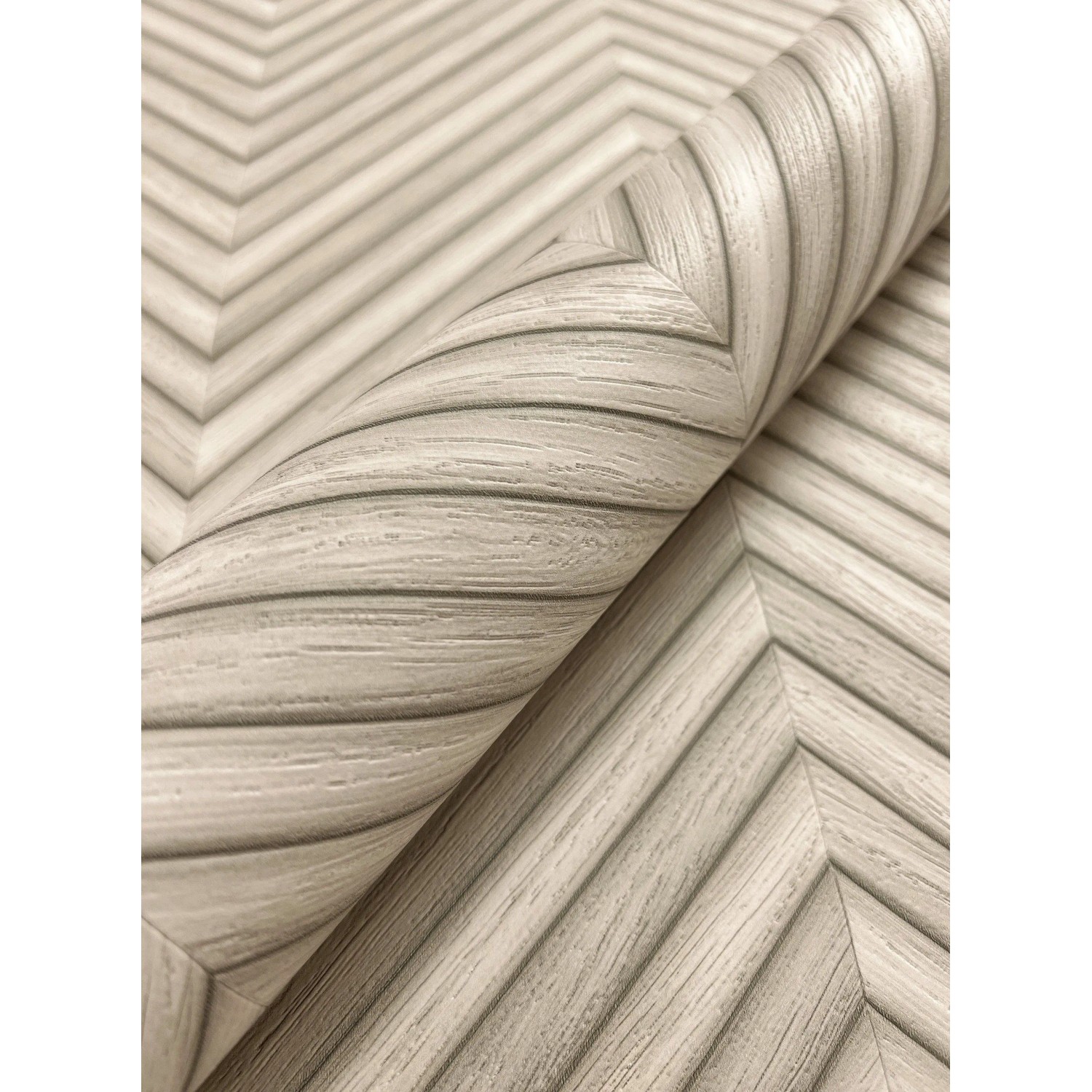 Newroom Vliestapete Yasha Light Beige Holz Modern FSC®