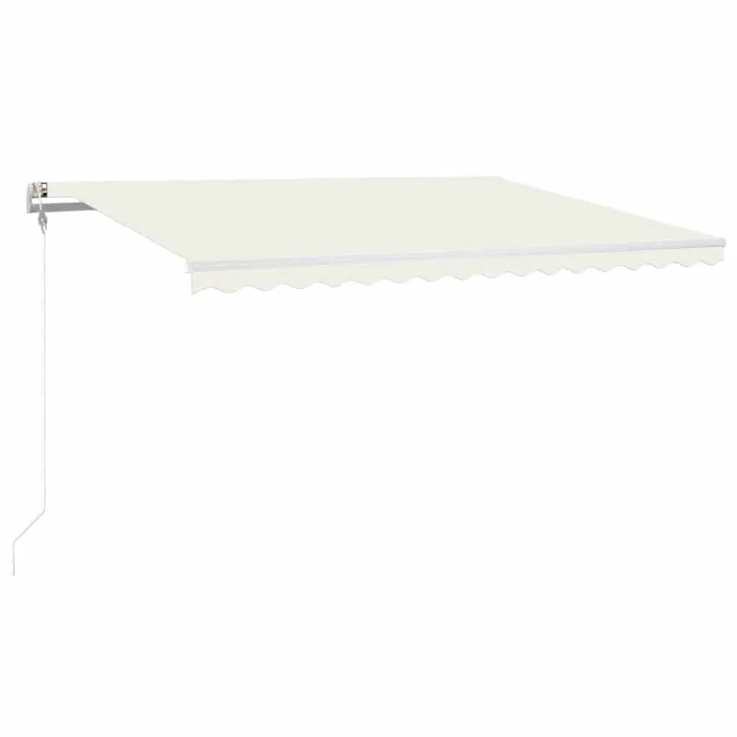 vidaXL Automatische Markise mit LED Windsensor 400x300 cm Creme 3068912