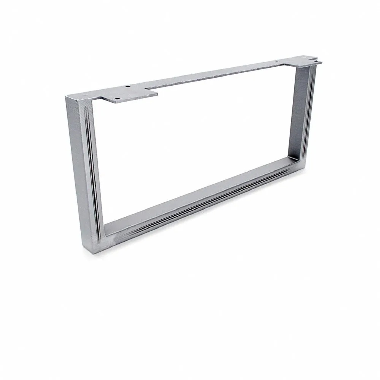 HEVVA Möbelbein GRAZ 20 cm Hoch 45 cm Tief 1 Stück Rohstahl-Klarlack