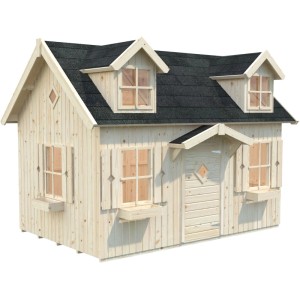 Palmako Spielhaus Marie 5,4 m² Natur Unbehandelt 286 cm x 193 cm