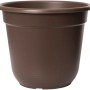 Brauner Florus Pflanztopf Original, Ø 11 cm, aus recyceltem Kunststoff für Balkon und Terrasse.