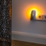 Müller-Licht LED-Nachtlicht Agena Weiß mit Sensor in Steckdose, warmweißes Licht.