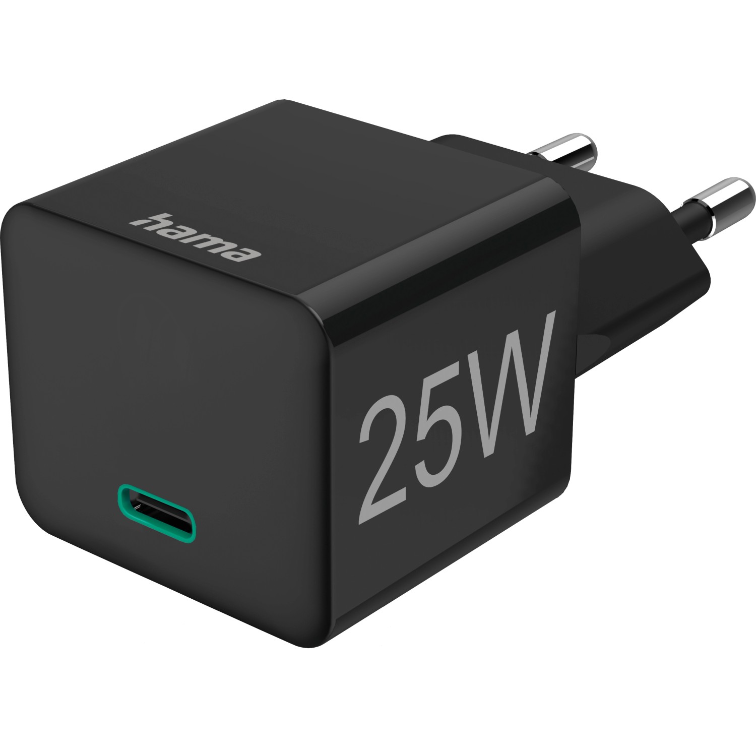 Hama Mini-Schnellladegerät USB-C Power Delivery/Qualcomm 25 W Schwarz