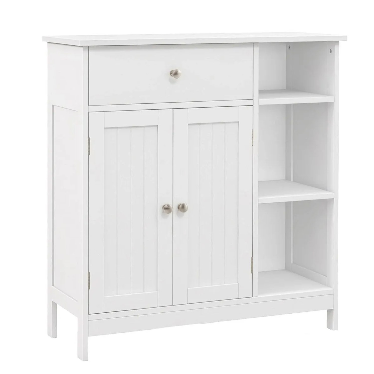 Costway Badezimmerschrank Badschrank mit Schublade & Verstellbarem Regal
