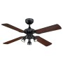 WESTINGHOUSE Deckenventilator Princess Euro, 105 cm, Gun Metal, mit Beleuchtung.