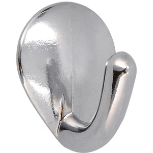 Siro Haken 743, selbstklebend, Chrom glänzend. Garderobenhaken für Bad und Küche.