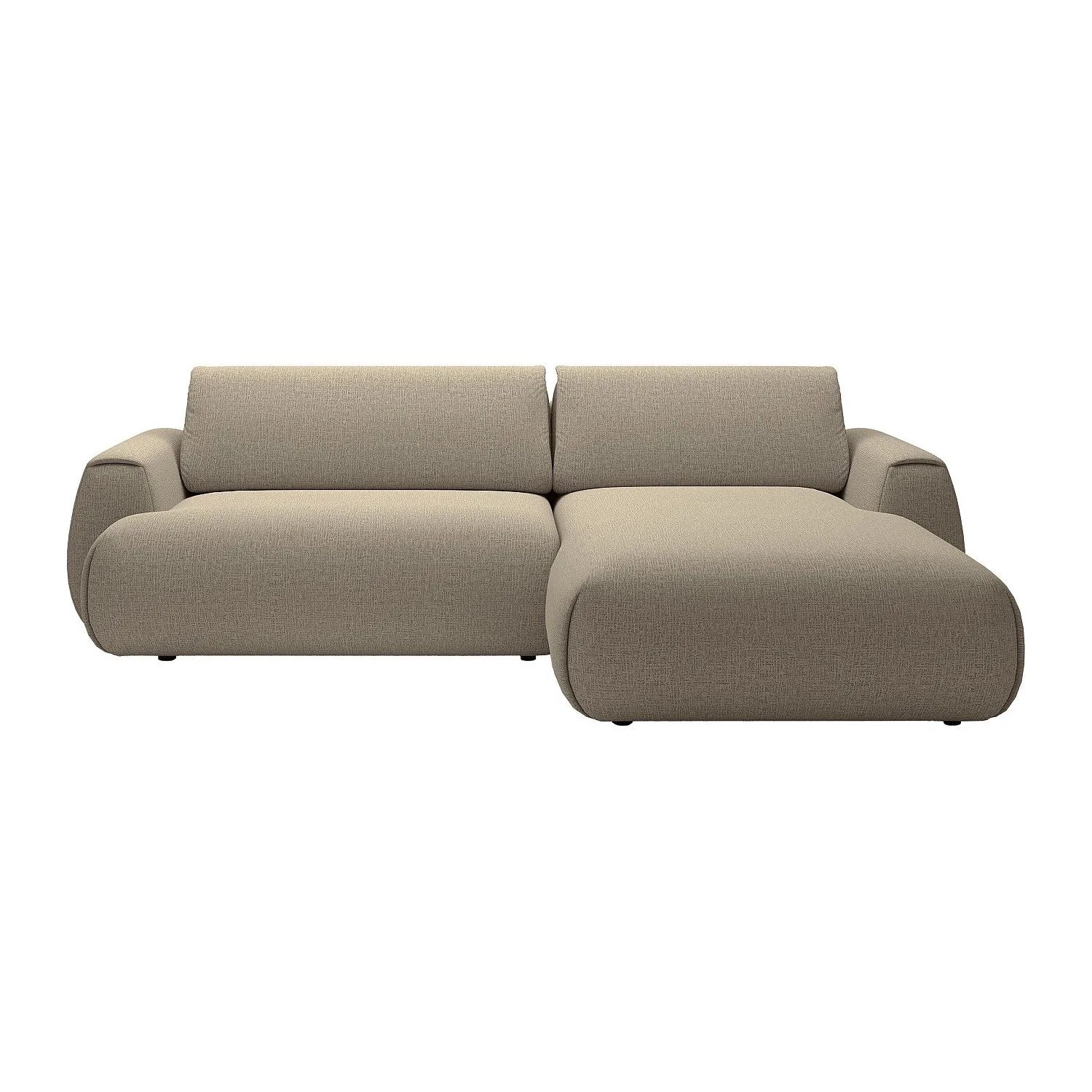 Vente-unique Schlafsofa Monelia Taupe 270 cm