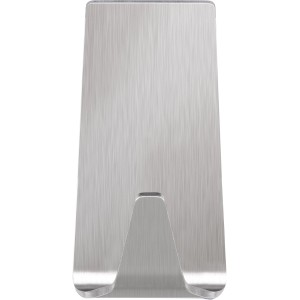 Rechteckiger Tesa Selbstklebehaken aus Edelstahl mit Powerstrips.