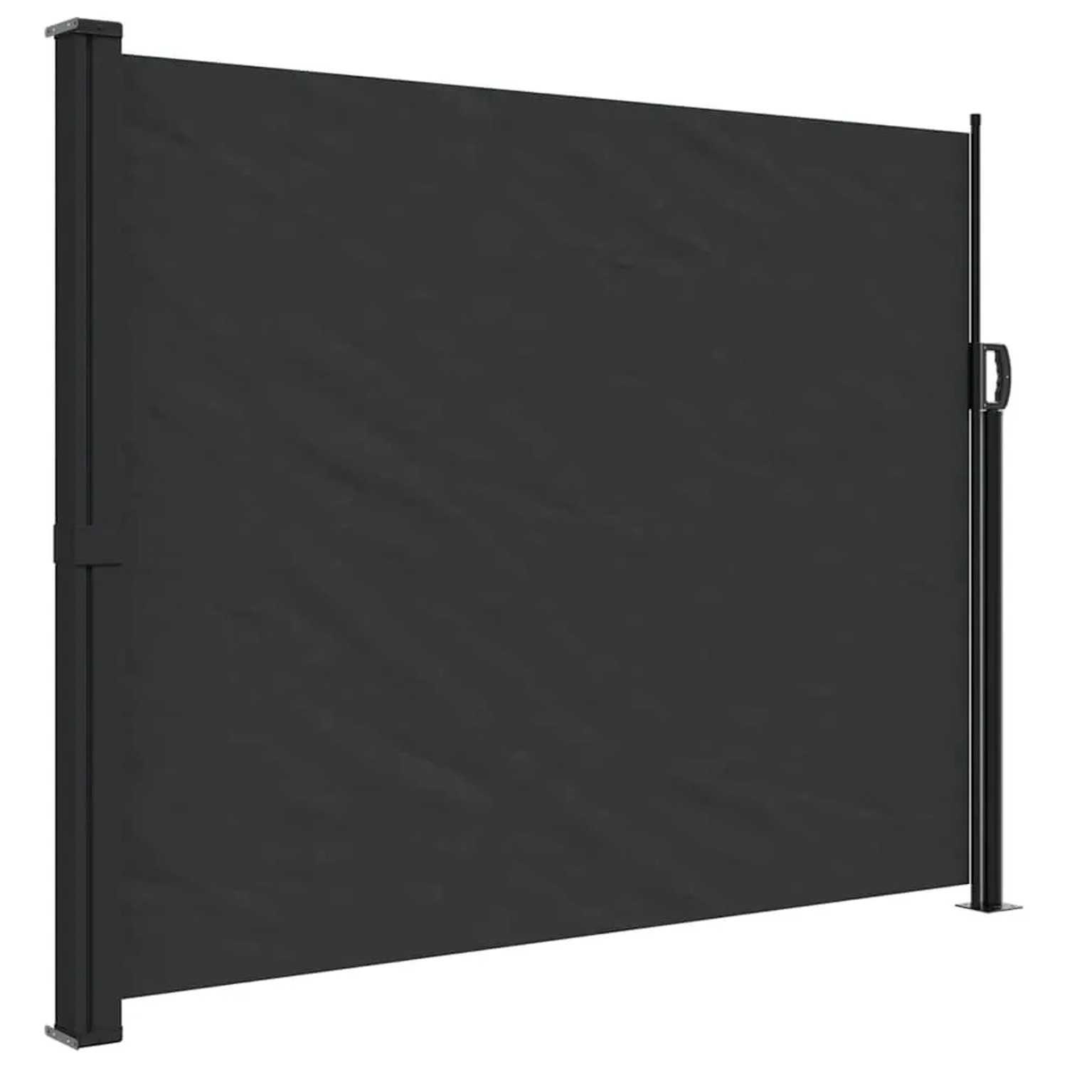 vidaXL Seitenmarkise Ausziehbar Schwarz 160x500 cm 4004429