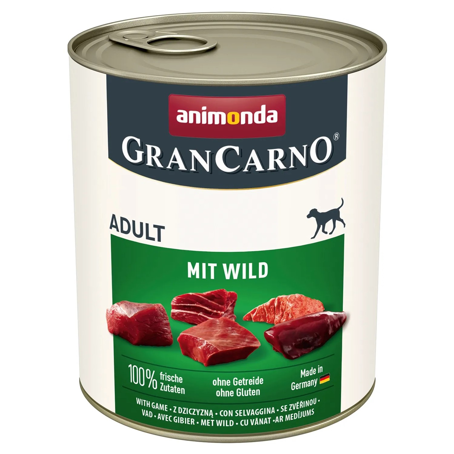 Gran Carno Hunde-Nassfutter Adult mit Wild 800 g