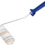 LUX Dispersionsroller 12 cm mit blauem Griff für Wandfarben und Lacke.