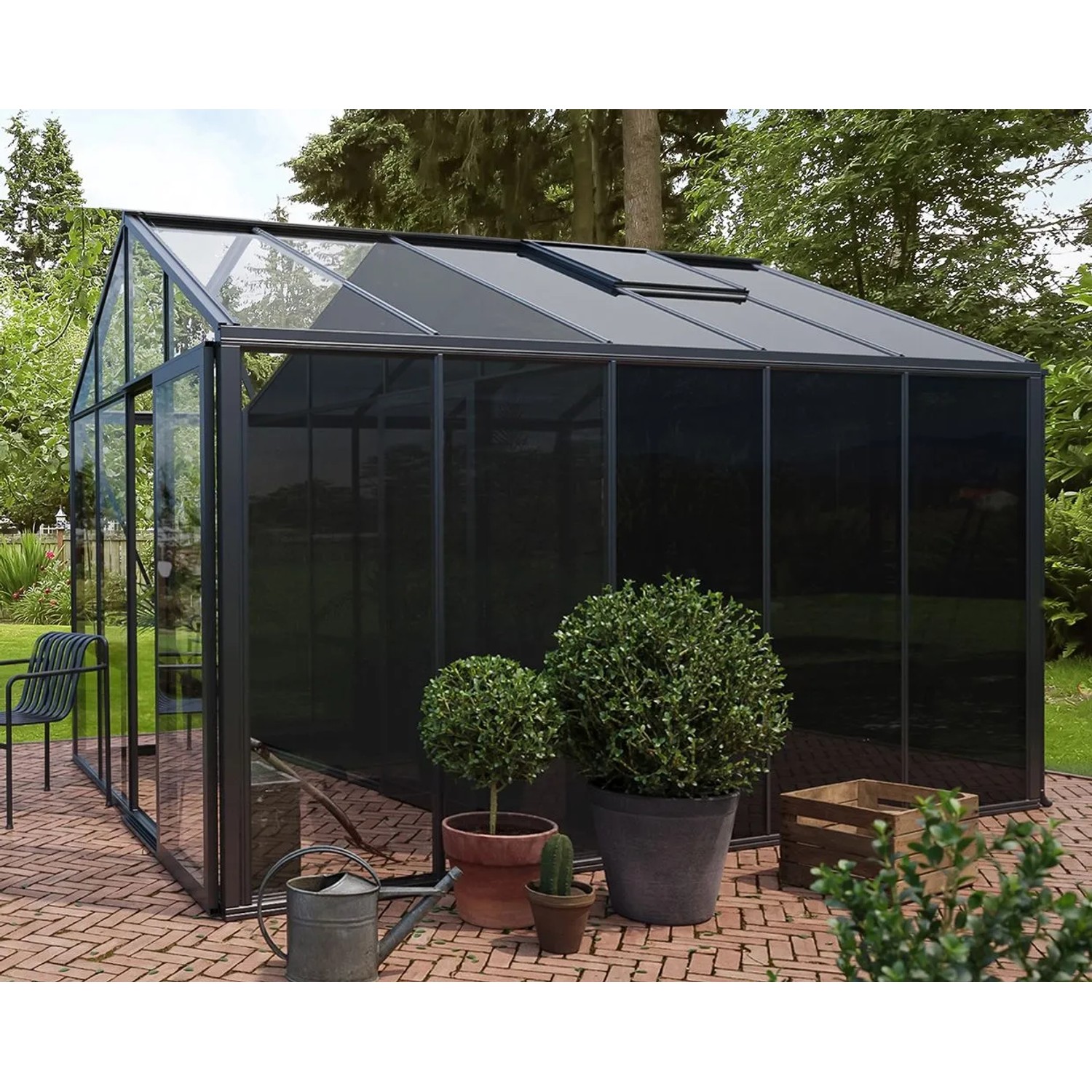 Bloomcabin Premium-Qualität Gewächshaus Klassik mit Grossem Integriertem Stauraum GHCLS11