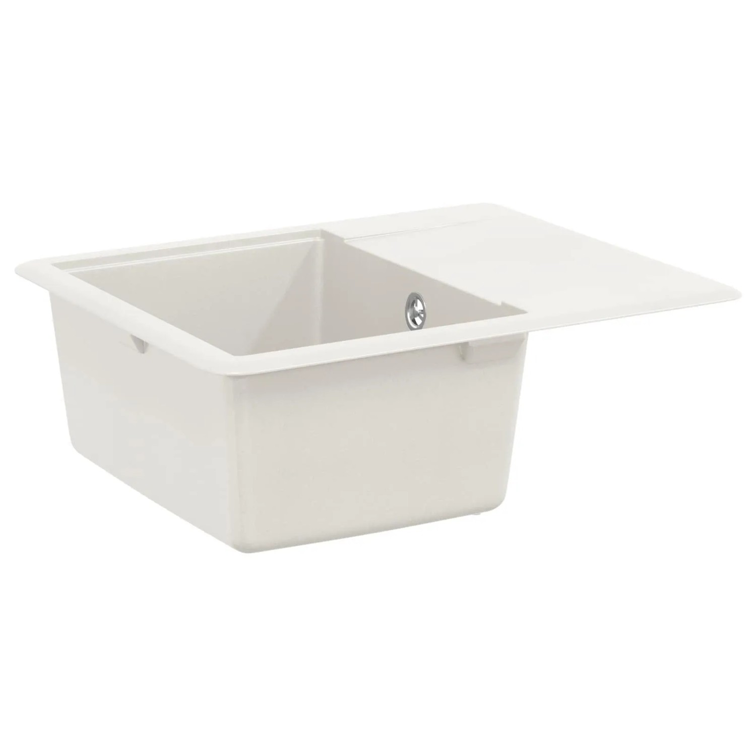 vidaXL Waschbecken Weiß 560 x 460 mm 80% Quarz und 20% Harz 42028415