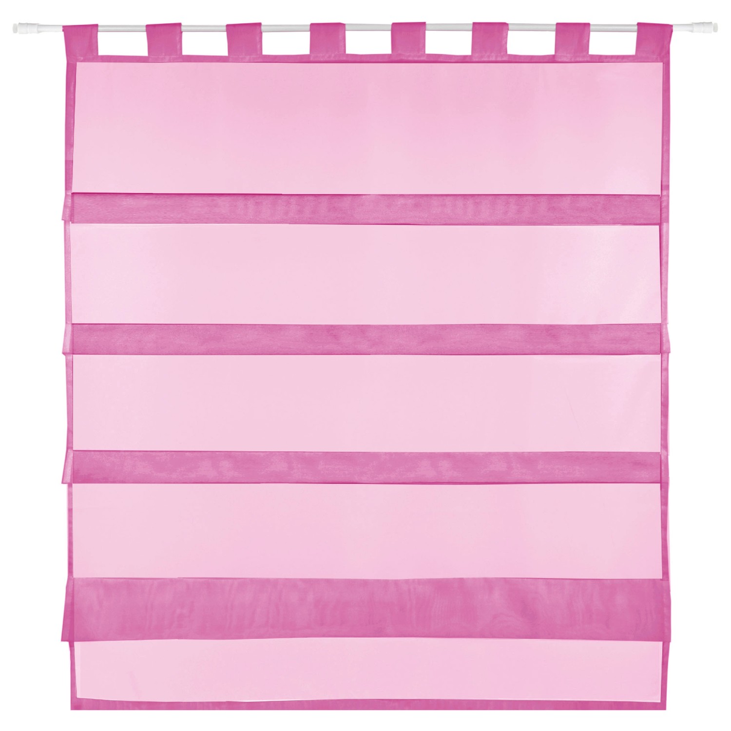 Bestlivings Sky Gardine Raffoptik Schlaufe 90 cm x 110 cm Pink günstig online kaufen