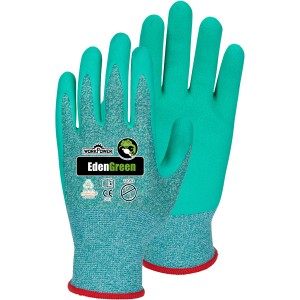Grüne Workpower Gartenhandschuhe Eden Green Gr. 9 für Garten- und Landschaftsbau.