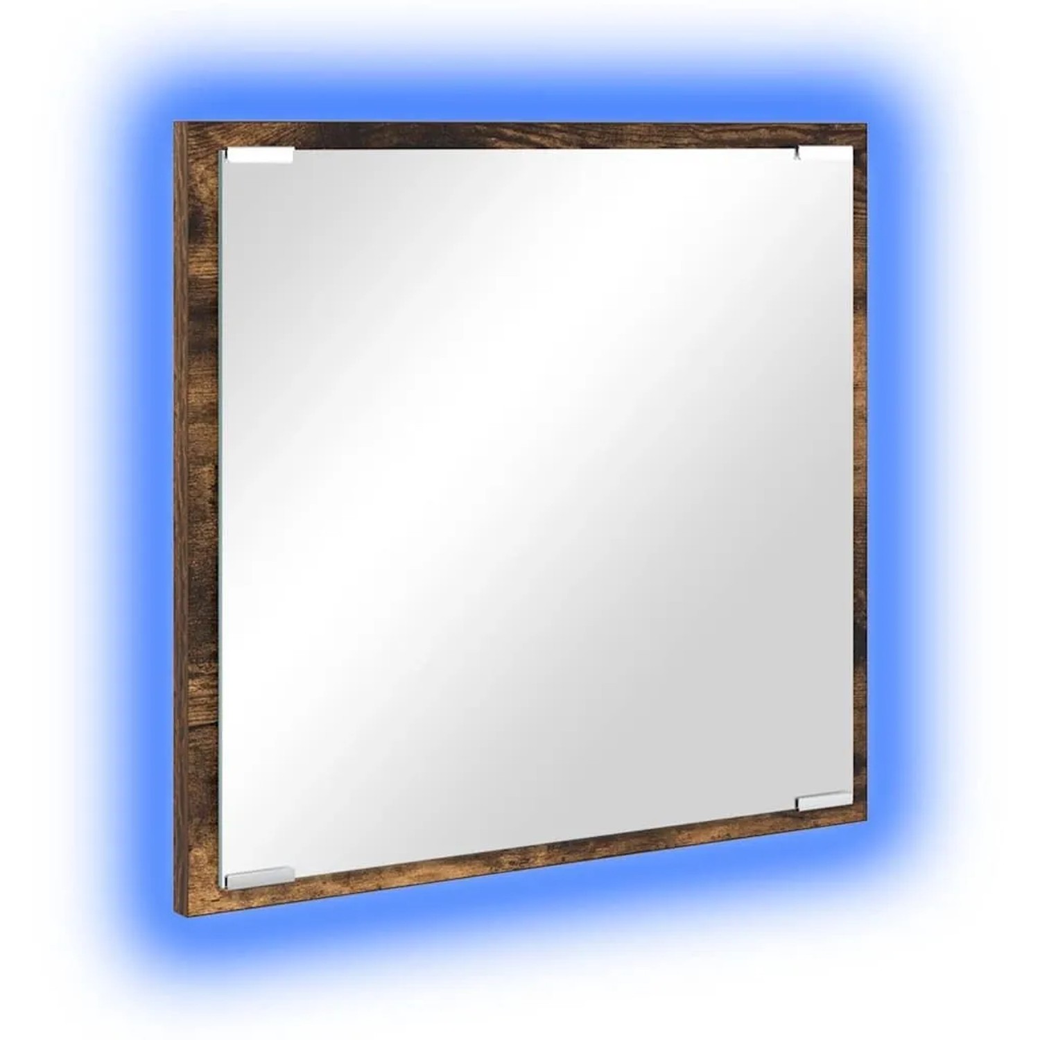 vidaXL LED-Badezimmerspiegel Geräucherte Eiche 40 x 37 x 8,5 cm 822925