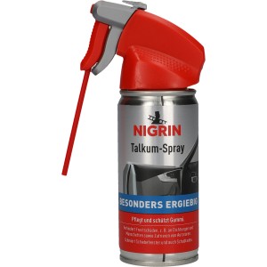 Nigrin Talkum-Spray 100ml: Pflegt Gummi, schützt vor Frostschäden an Autotüren und Dichtungen.