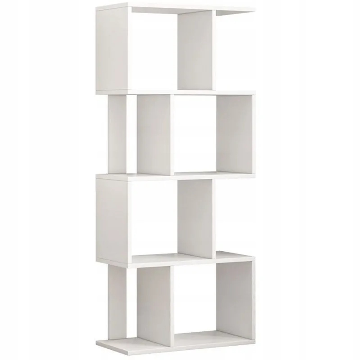 Rebiko Offener Regal Weiß Regal Schrank Bücherregal Modern Loft 140 Cm