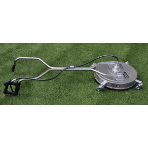 FM-SOLAR Flächenreiniger 52 cm für Hochdruckreiniger, Edelstahl, mit Rädern.