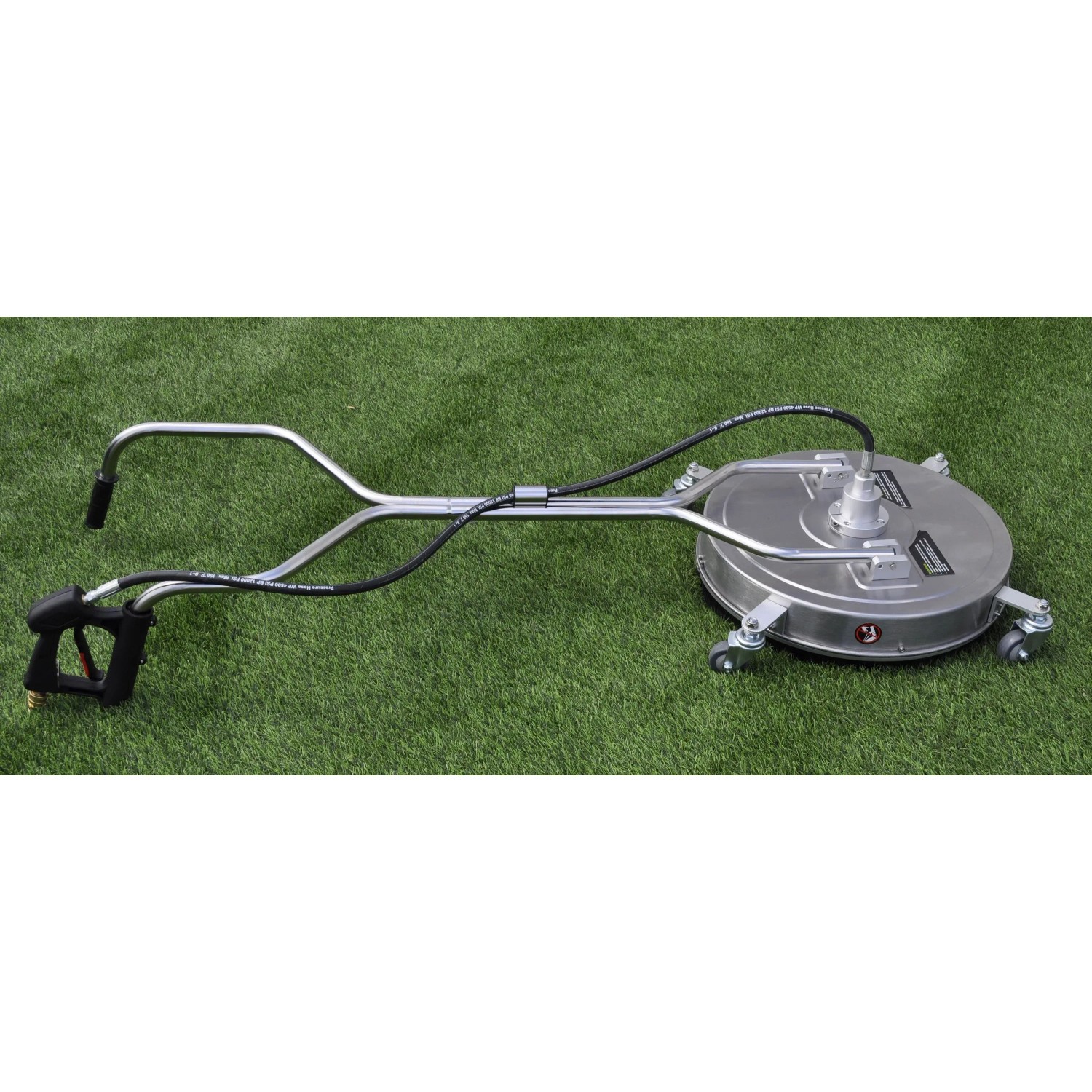FM-SOLAR Flächenreiniger 52 cm für Hochdruckreiniger, Edelstahl, mit Rädern.