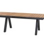 Rechteckiger, ausziehbarer Siena Garden Gartentisch Tirana aus Teakholz, 100 x 260 cm.