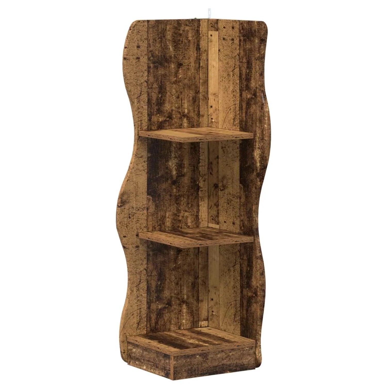 vidaXL Eckregal mit Regal Altholz 34 x 33 x 102 cm Holzwerkstoff 899943