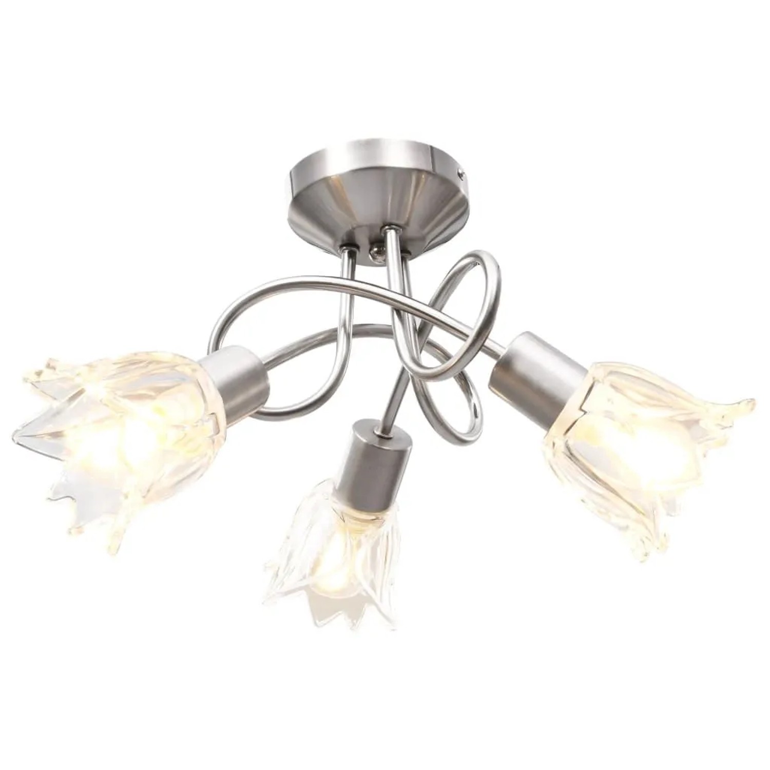 vidaXL Deckenleuchte Glas-Lampenschirme für 3 E14 Glühlampen 289227