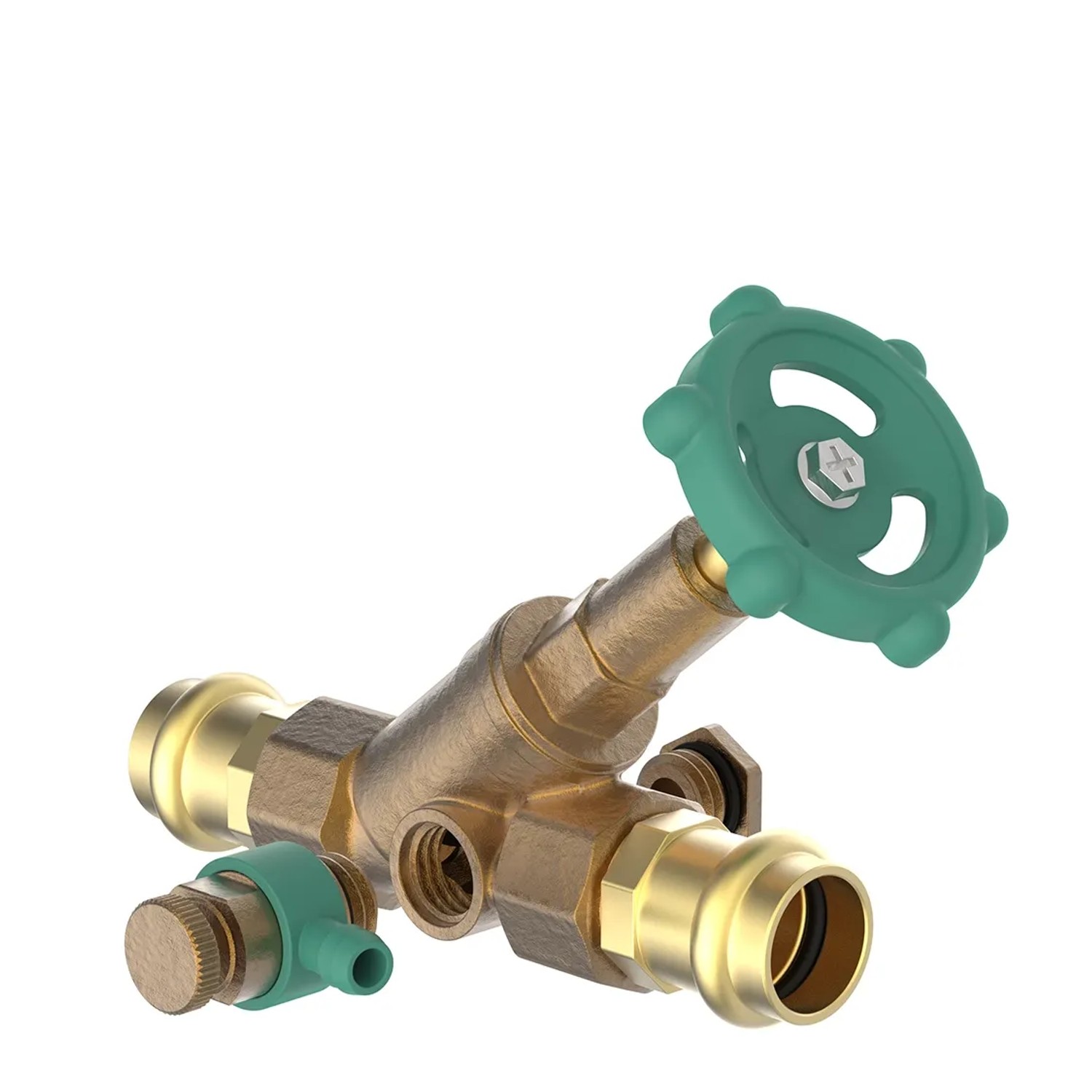 Kirchhoff Schrägsitzventil mit Entleerung 15 mm