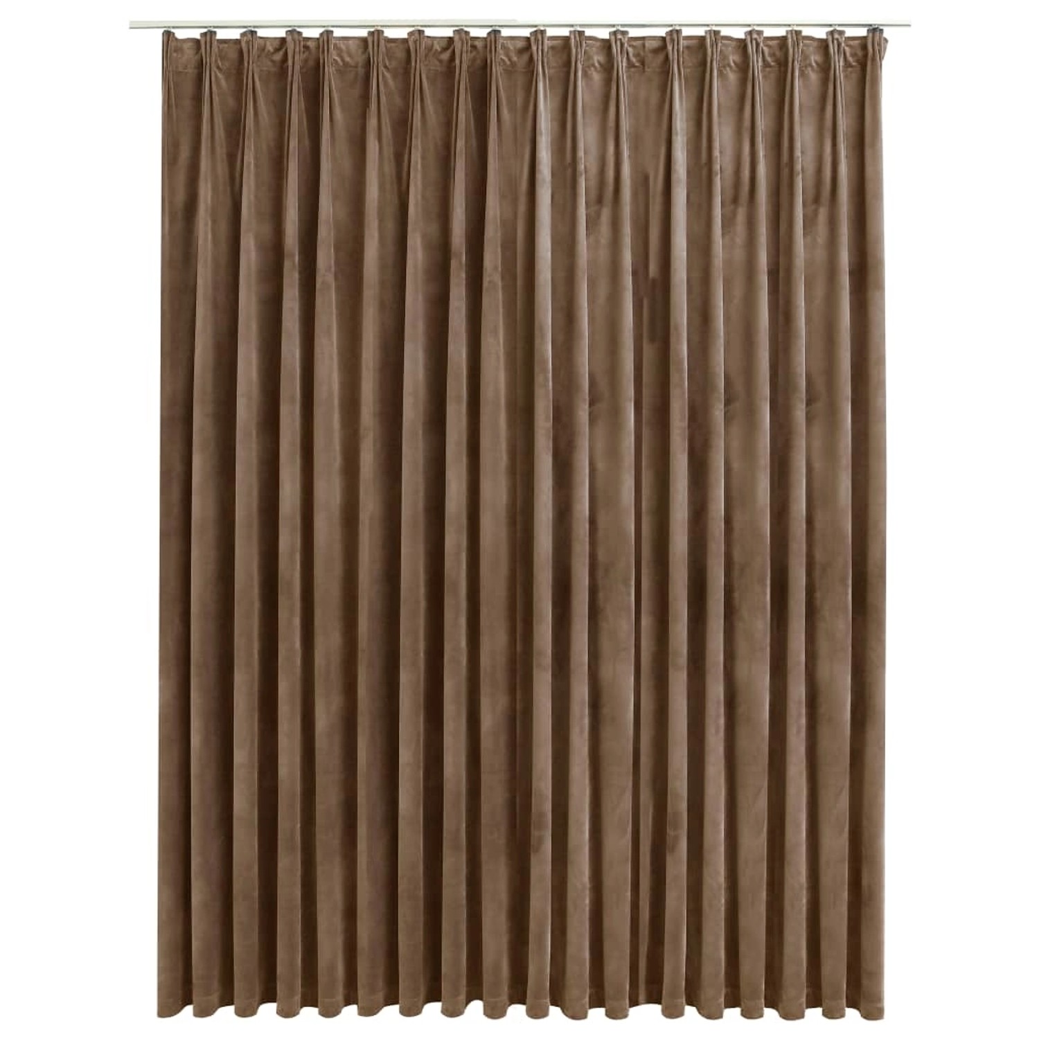 vidaXL Verdunkelungsvorhang mit Haken Samt Beige 290 x 245 cm günstig online kaufen