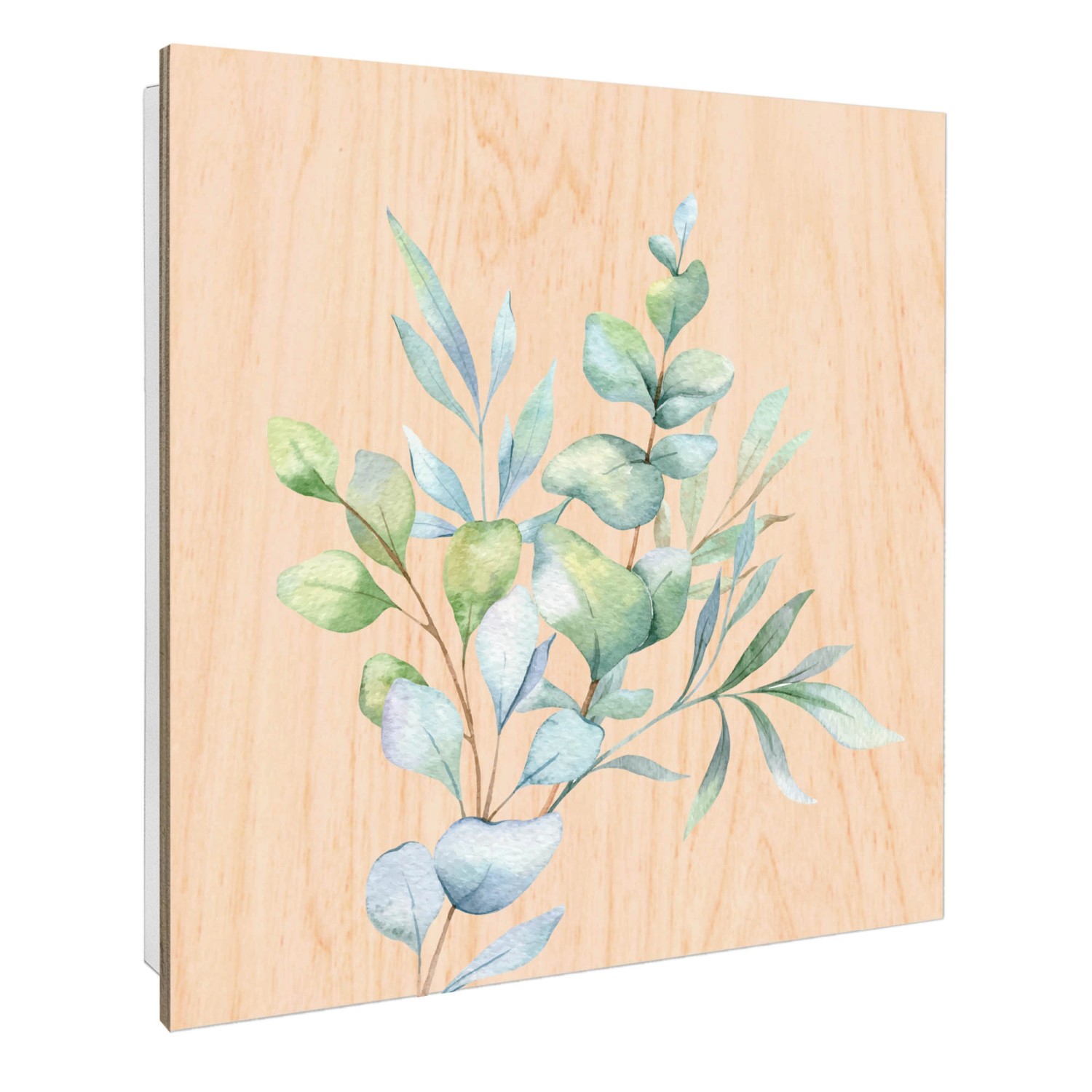 Banjado Großer Schlüsselbox Holz 30x30cm Weiß Scharnier Rechts 50 Haken Sch günstig online kaufen