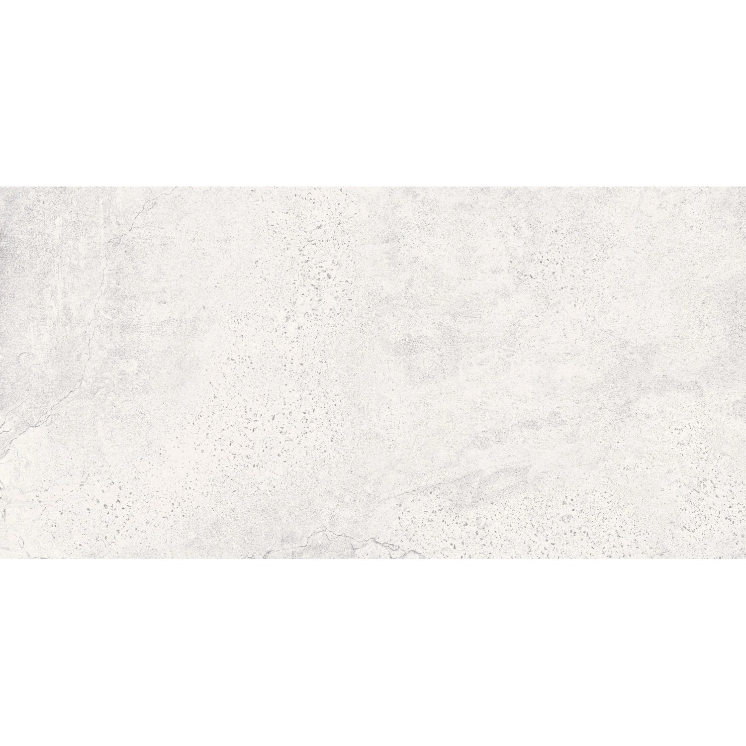 Bodenfliese Feinsteinzeug Moonrow Weiß Matt 59,8 cm x 119,8 cm