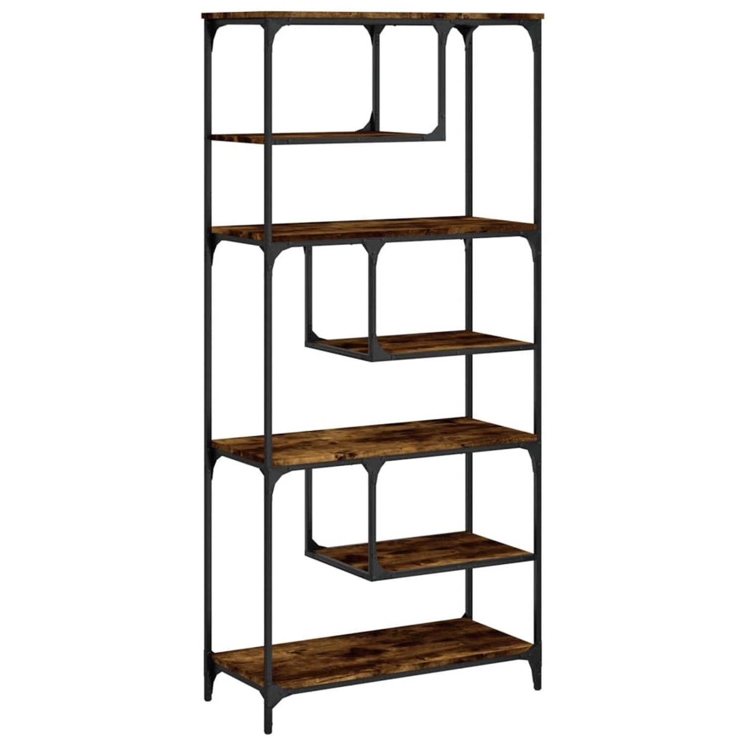 VidaXL Bücherregal Räuchereiche 81x36x176 cm Holzwerkstoff günstig online kaufen