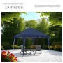 Tectake Pavillon Linosa 3 x 3 M Faltbar und Wasserabweisend 300 x 300 x 255 cm Blau_8