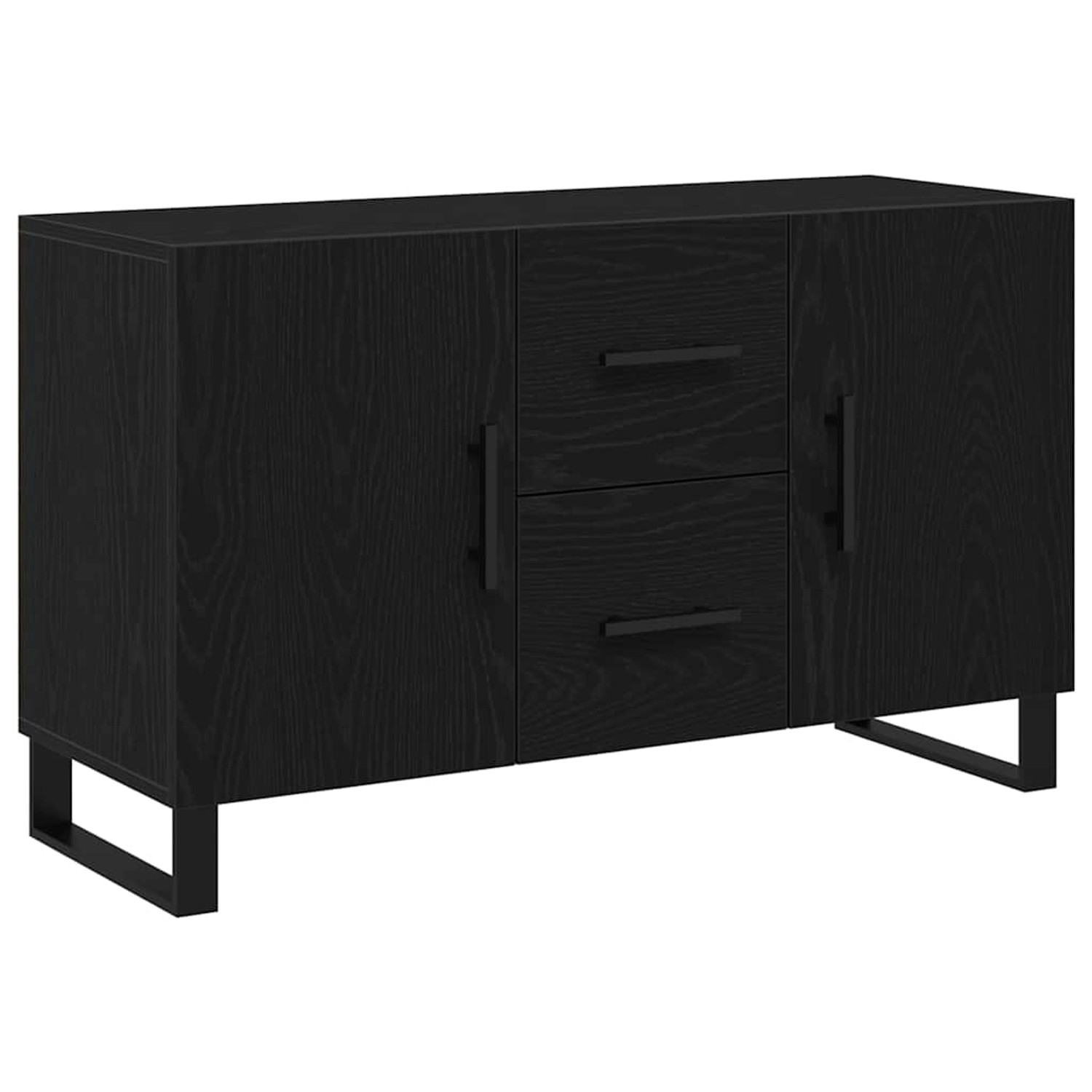 vidaXL Sideboard Schwarze Eiche 100 x 36 x 60 cm Holzwerkstoff 862960 günstig online kaufen