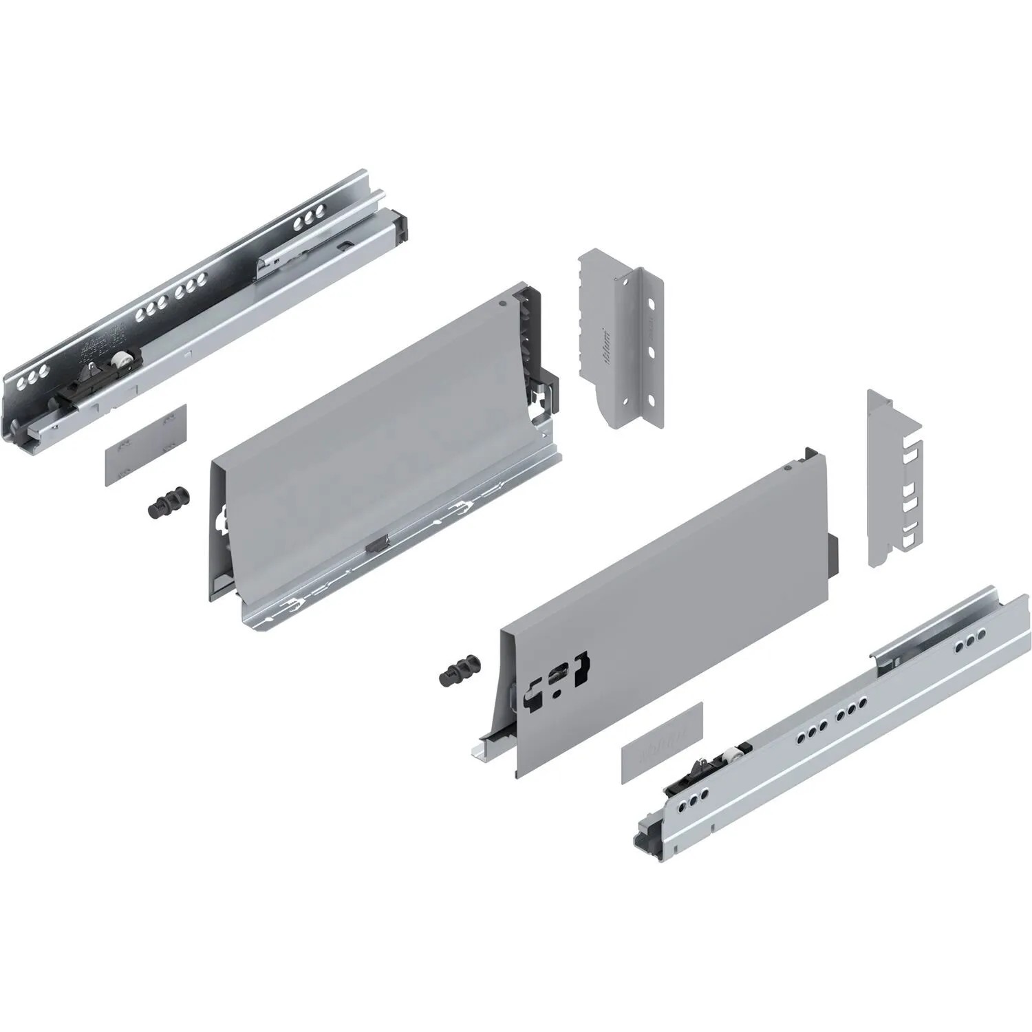 Blum Tandembox antaro K Vollauszug Blumotion 300 mm 30 kg Grau 1 Paar