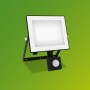 Schwarzer Philips LED-Außenstrahler Lois mit Bewegungssensor, 5000 K, 2850 lm.