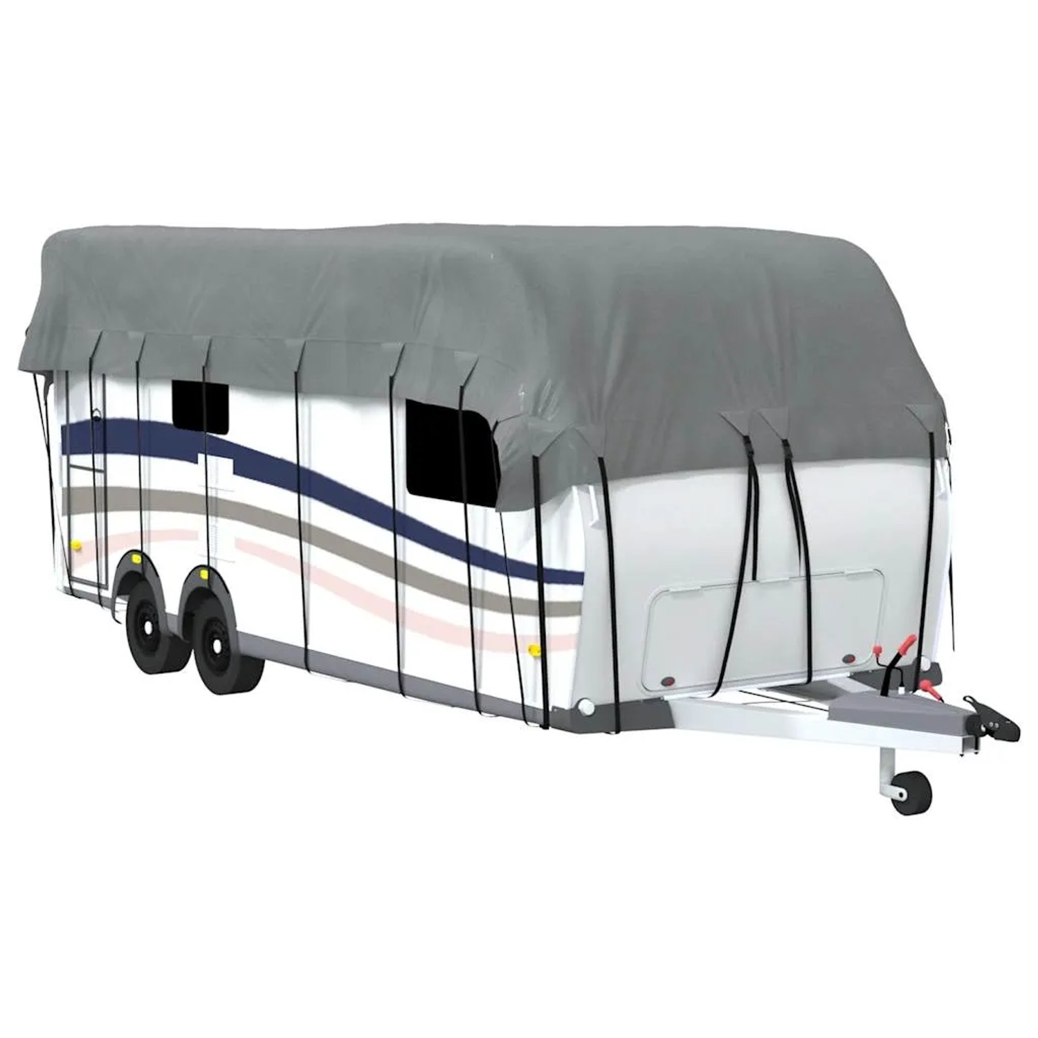 vidaXL Dachplane für Wohnwagen Grau 700x300 cm Vliesstoff 2147310 günstig online kaufen
