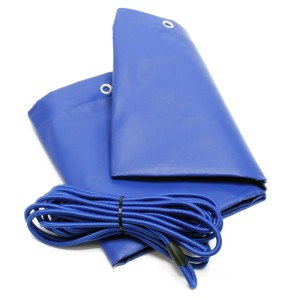 Wiltec Anhänger Flachplane Mit Seil 207,5 X114X5 Cm Schutzplane Abdeckplane Pvc