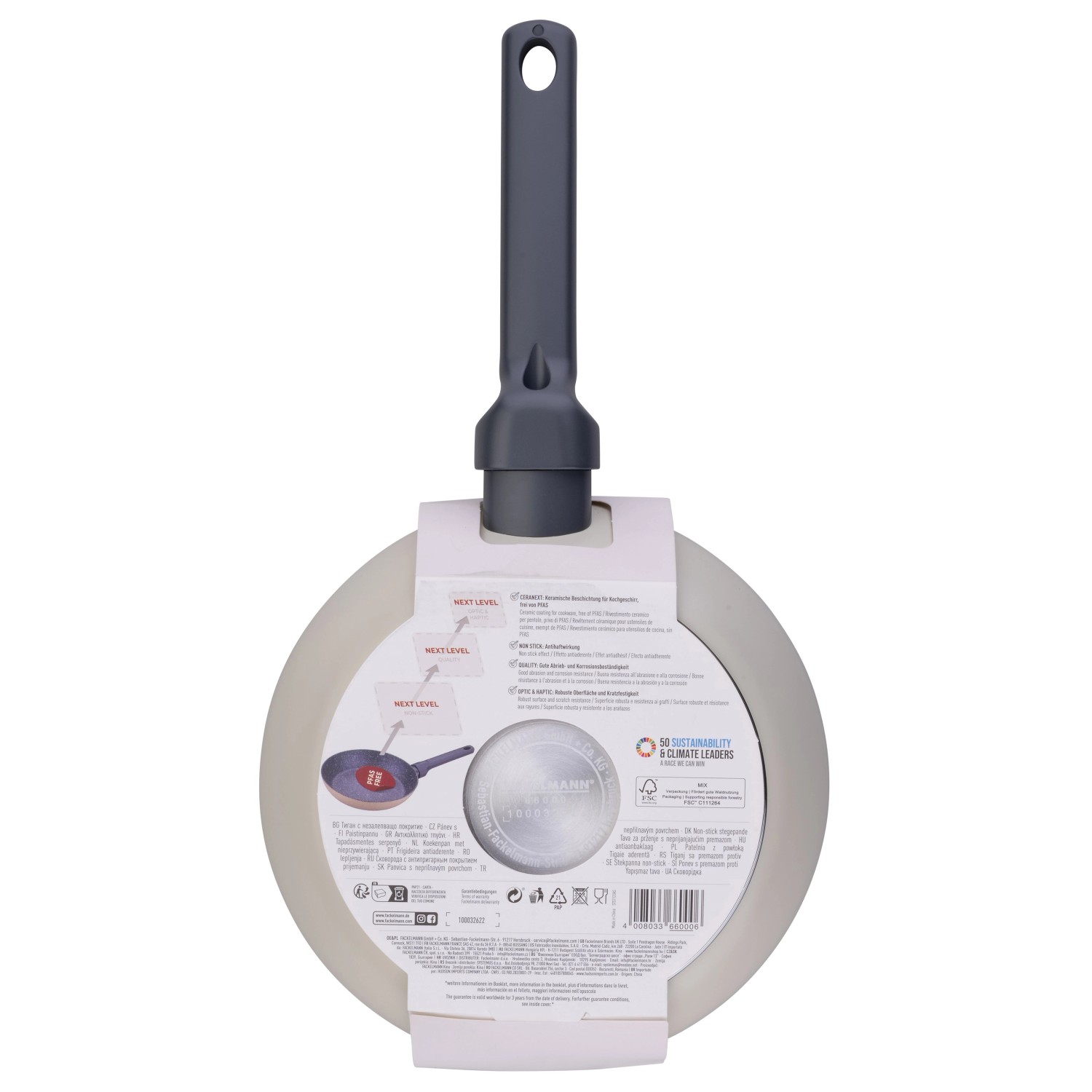 Fackelmann Pfanne Balance, 20 cm, Keramikbeschichtung, ergonomischer Griff.