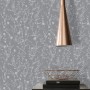 PROFHOME Vliestapete Floral Grau/Silber mit schimmernden Akzenten.