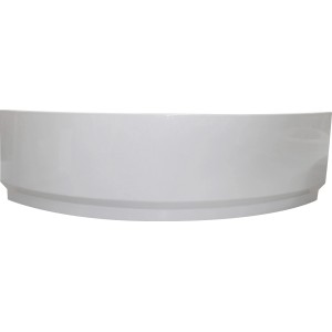 Weiße Acrylschürze für Eckwanne Lucia, Badewannenverkleidung.