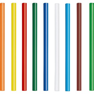 Steinel Color Heißklebesticks, 16 farbige Klebestifte (Ø 7 mm) im Set.