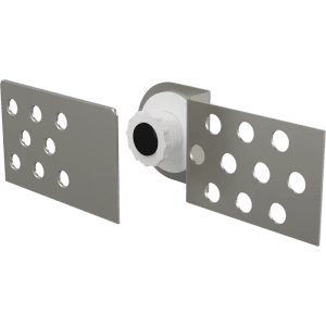 Alcadrain magnetische Badewannentür zum Einbau unter Fliesen, höhenverstellbar