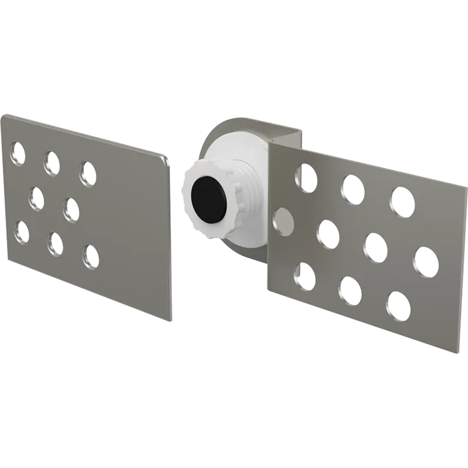 Alcadrain magnetische Badewannentür zum Einbau unter Fliesen, höhenverstellbar
