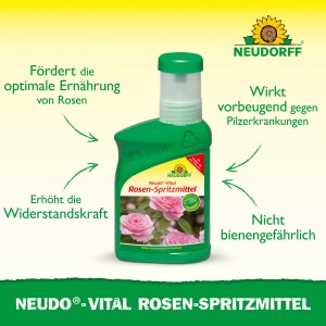 Neudorff Neudo-Vital Rosen-Spritzmittel 250ml Flasche zur Pflanzenstärkung.