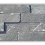 Verblender Schiefer Schwarz, 40x10 cm, für die Wandgestaltung im Innenbereich.