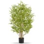 Tectake Künstlicher Bambusbaum Bambosa Verschiedene Größen Detailliert und Naturgetreu  50 x 50 x 120 cm Grün